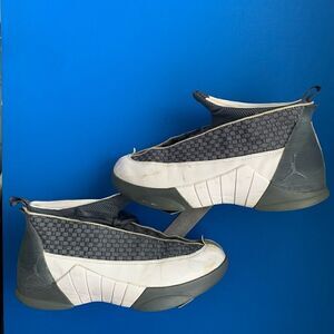 Nike Air Jordan 15 XV Flint Cool Grey White Size 11.5Basketball 136029-0…